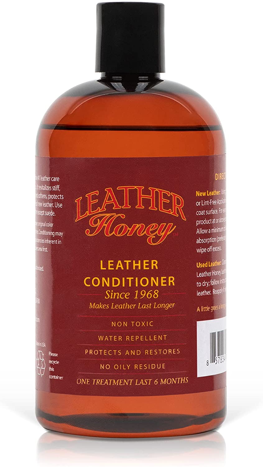 Leather Honey Non-Toxic Leather Conditioner, 16 oz 